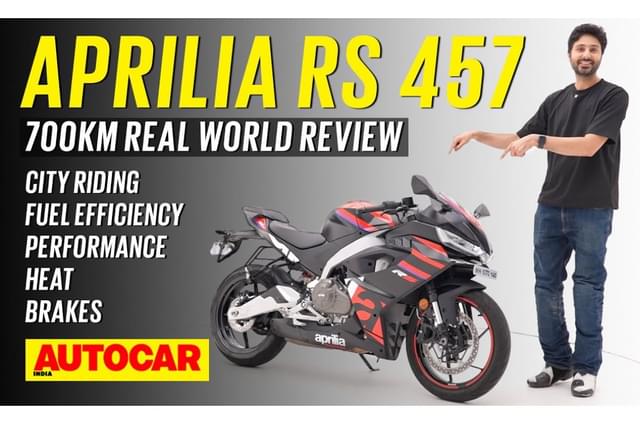 Aprilia RS 457 real world video review